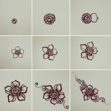 Мехенди простые узоры для начинающих