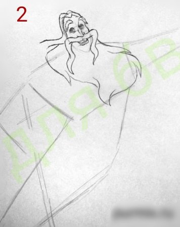 Рисунок корабля из сказки о царе Салтане