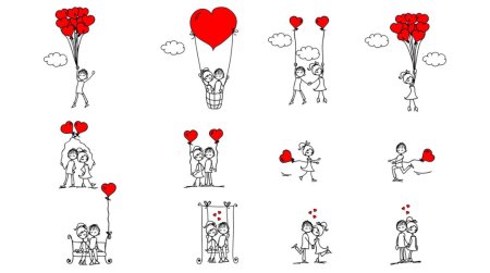 Любовные рисунки легкие