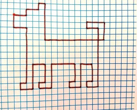 Рисование по клеточкам для дошкольников