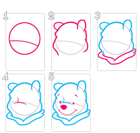 Поэтапное рисование Дональд дак