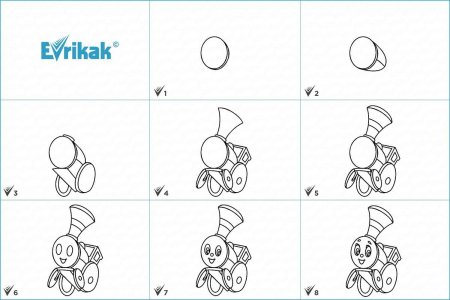Поэтапное рисование героев Дисней