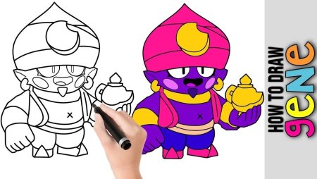 Леон рисунки Brawl Stars
