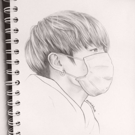 BTS рисунки Чонгука