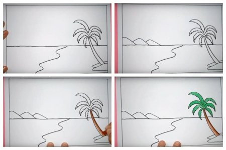 Поэтапное рисование пейзажа