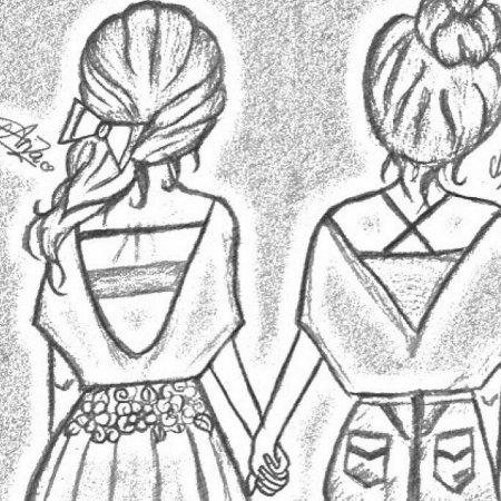 Картинки для срисовки Дружба