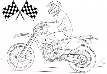 Раскраска питбайк CR SX 150