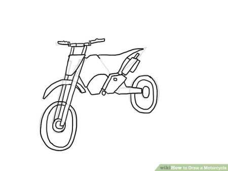 Раскраска кроссовый мотоцикл КТМ