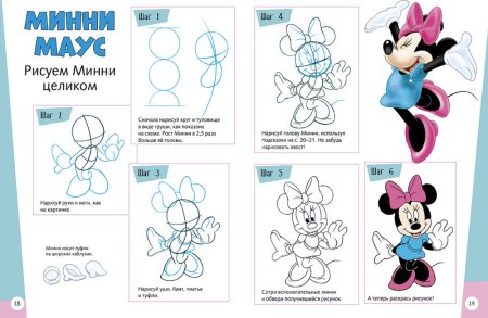 Схема рисования Микки Мауса