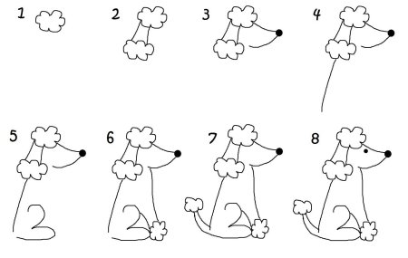 Схемы для рисования для детей 3-4 лет