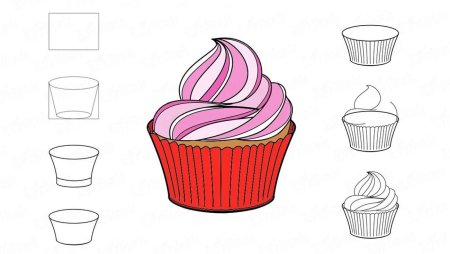 Как нарисовать пончик поэтапно