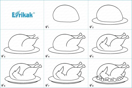 Рисунки для срисовки еда карандашом