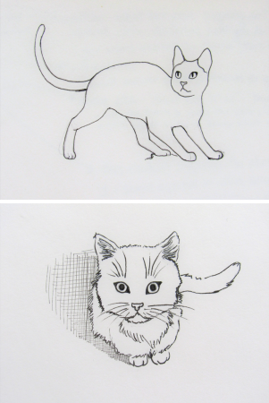 Рисунок кошки поэтапно