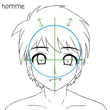 Волосы мальчиков для рисования аниме