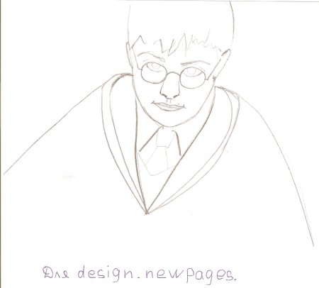 Гарри Поттер рисунок поэтапно