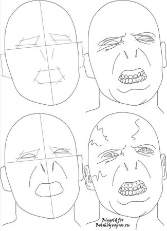 Рисуем по точкам Гарри Поттер