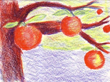 Рисование восковыми мелками для детей