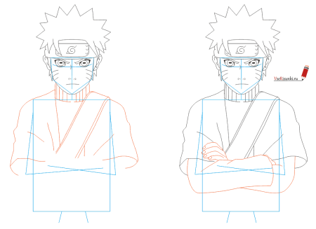 Наруто в режиме мудреца 6 путей для срисовки