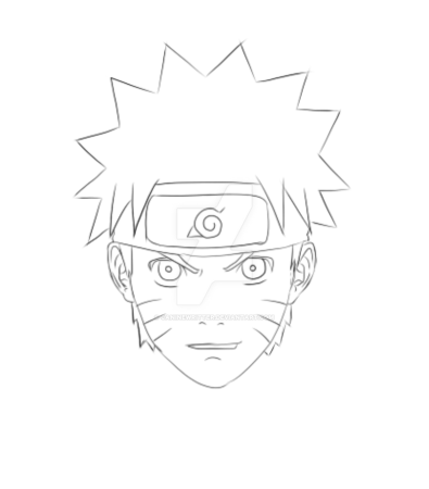 Наруто рисунок большой объемный