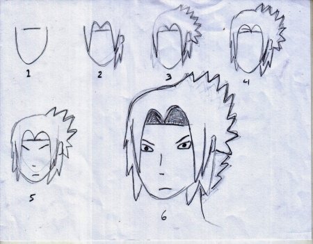 Раскраска аниме Наруто Пейн