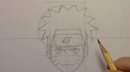 Рисунки по этапно аниме Наруто