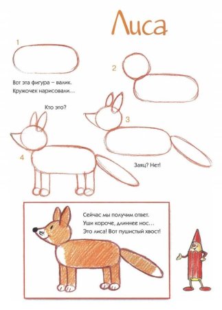 Как нарисовать лисичку