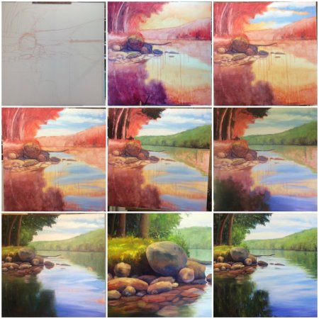 Рисунки акварелью несложные