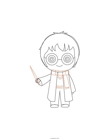 Гарри Поттер для срисовки легко