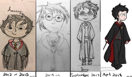 Мини рисунки Гарри Поттера для срисовки