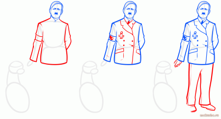 Рисование солдат в движении