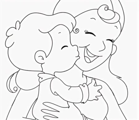 Рисунок мамы для срисовки лёгкие