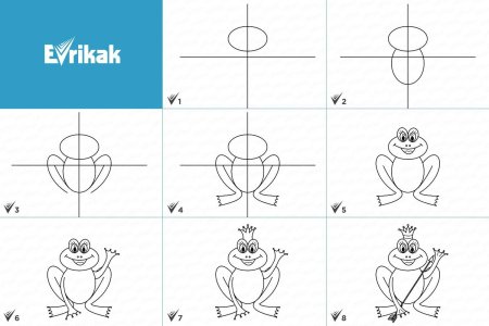 Как нарисовать царевну лягушку пошагово