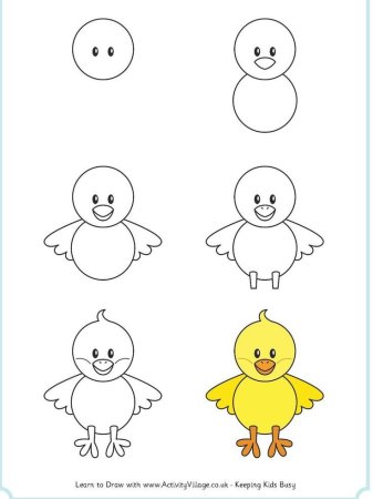 Простые схемы рисования для малышей