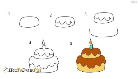 Сладости карандашом