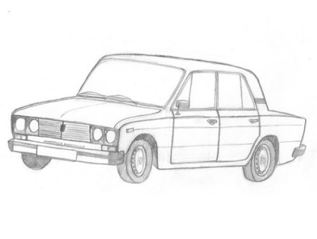 ВАЗ 2106 рисунок сбоку