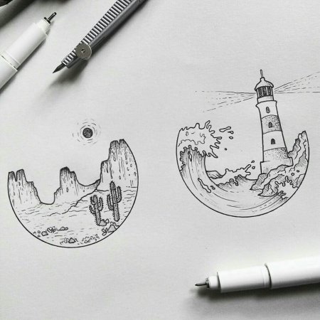 Рисунок ручкой для начинающих