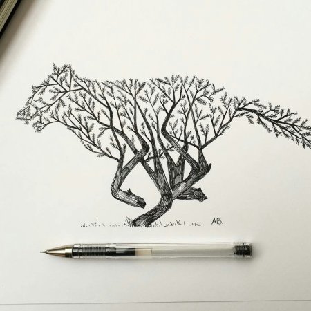 Рисунок ручкой для начинающих