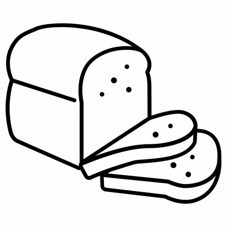 Хлеб раскраска для детей