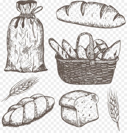 Раскраска хлебные изделия для детей