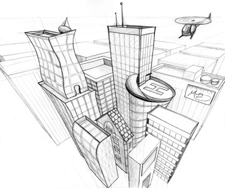 Центр Гейдара Алиева рисунок