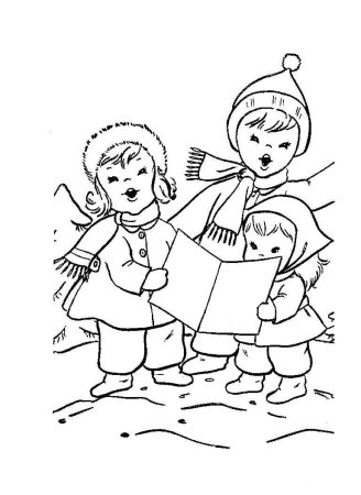 Раскраски на тему колядки