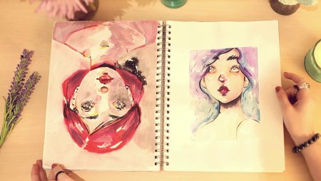 Лёгкие рисунки для скетчбука акварелью