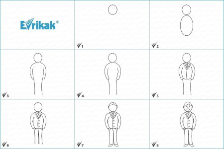 Поэтапное рисование девочки для детей