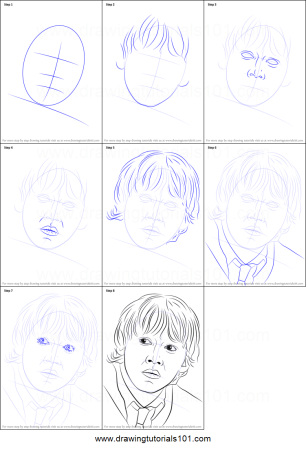 Гарри Поттер рисовать поэтапно