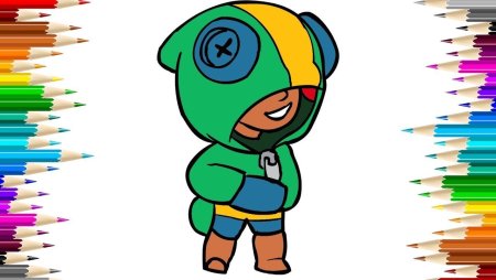 Леон акула из Brawl Stars нарисовать