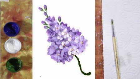 Схемы рисования цветов акварелью