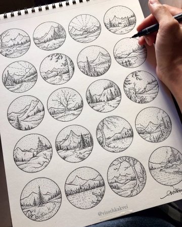 Рисунки для блокнота легкие