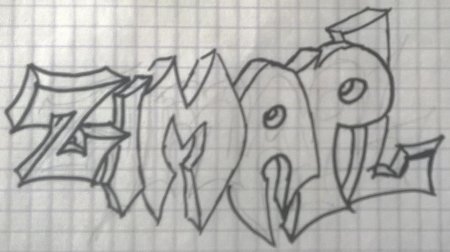 Легкие рисунки карандашом граффити