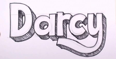 Легкие граффити карандашом