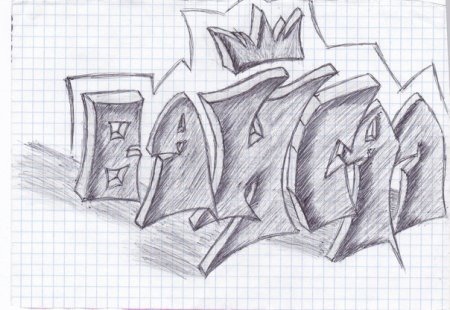 Рисунки граффити для начинающих поэтапно